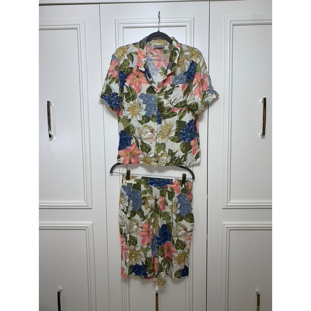 That's Me! Women's Vintage‎ Floral Two-Piece Set Size 14 Multicolor